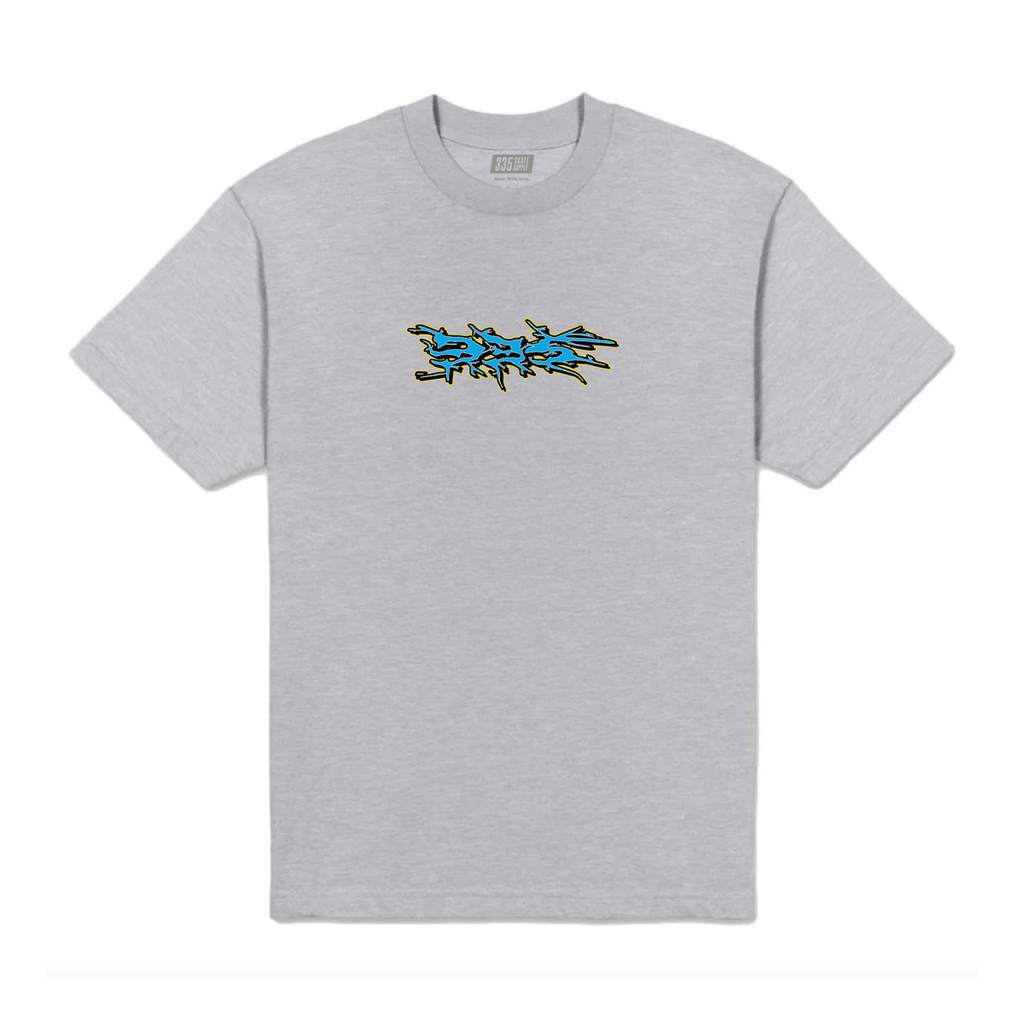 335 Doom Logo Tee / Sport Grey / Blue