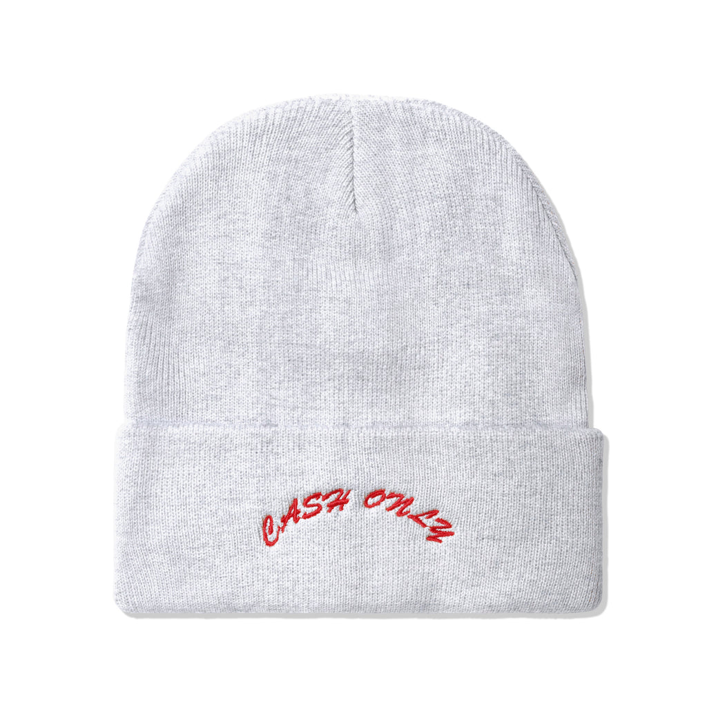 Cash Only Logo Beanie / Ash