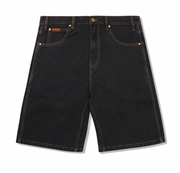 Butter Relaxed Denim Shorts / Washed Black