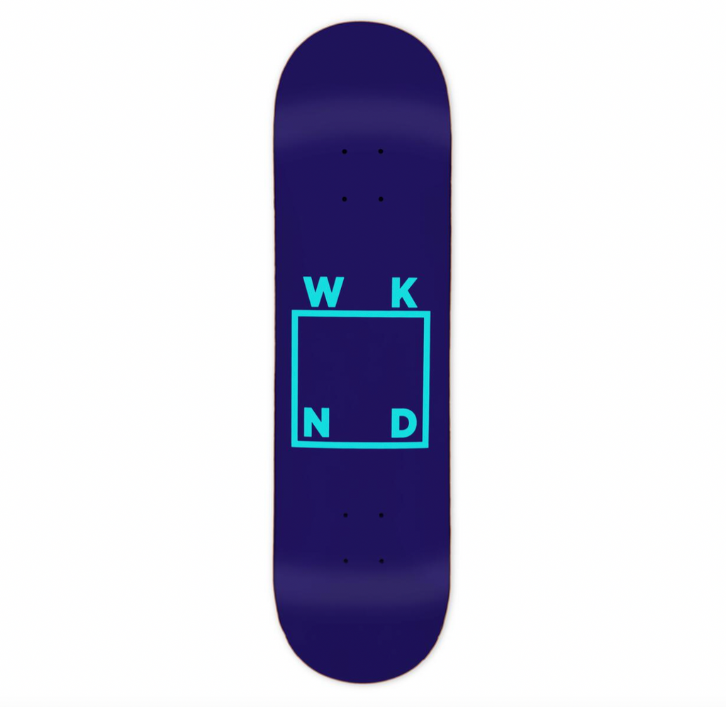 WKND White Logo Deck / Blue / Blue / 8.38''