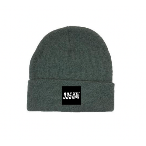 335 Box Logo Beanie / Bottle Green