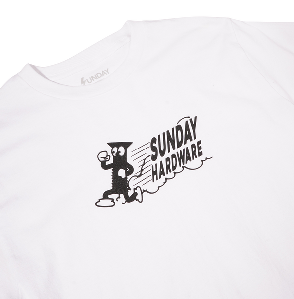 Sunday Outta Here Tee / White