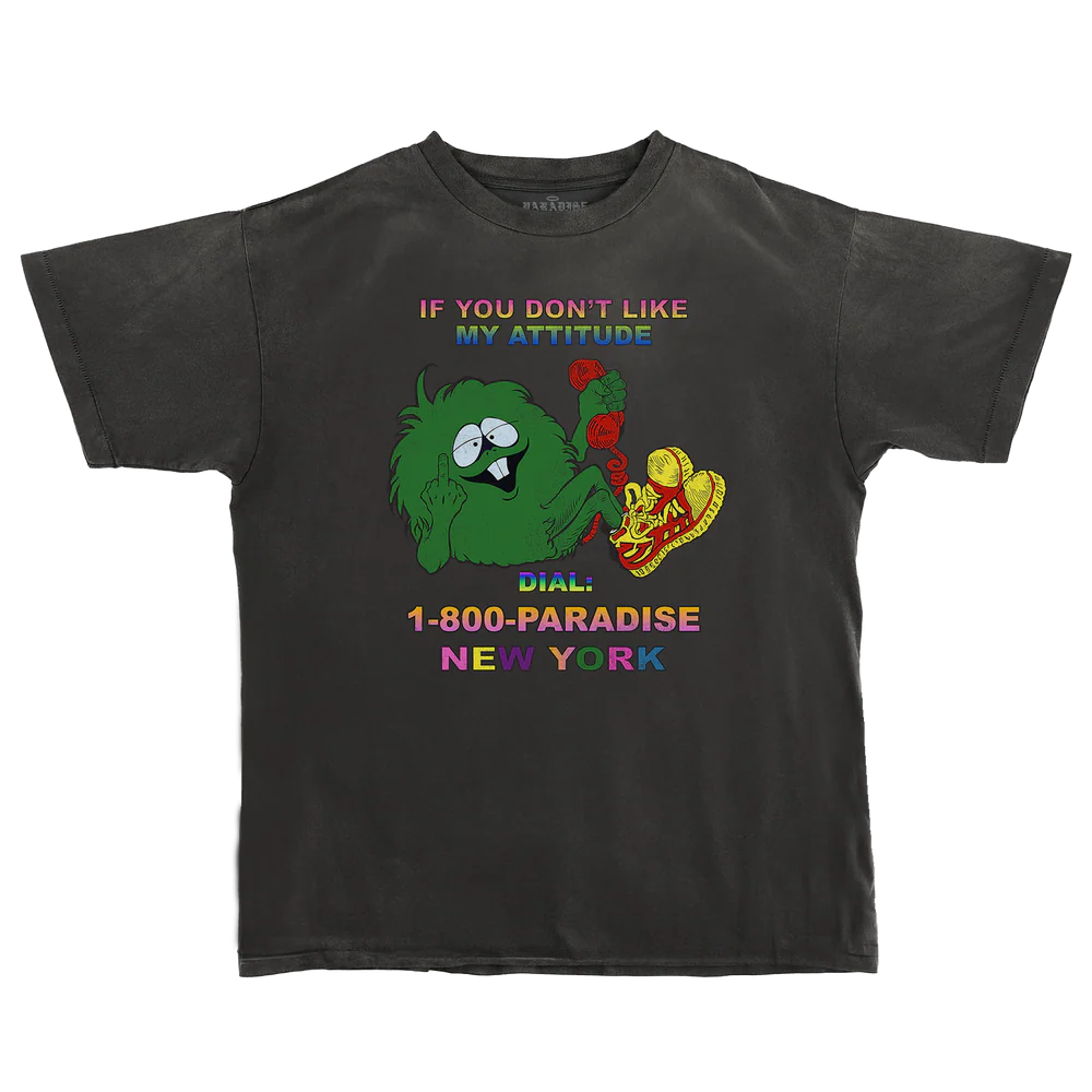 Paradise NYC Attitude Tee / Black
