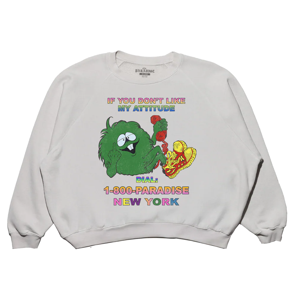 Paradise Attitude Crew Neck / Cement