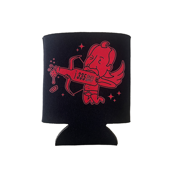 335 Cupid Coozie / Black / Red