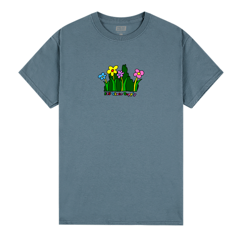 335 Flowers Tee / Indigo Blue