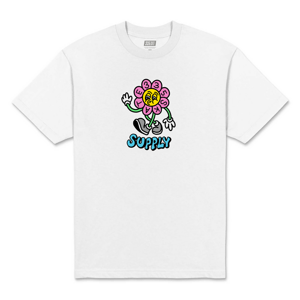 335 Floral Cruzin' Tee / White