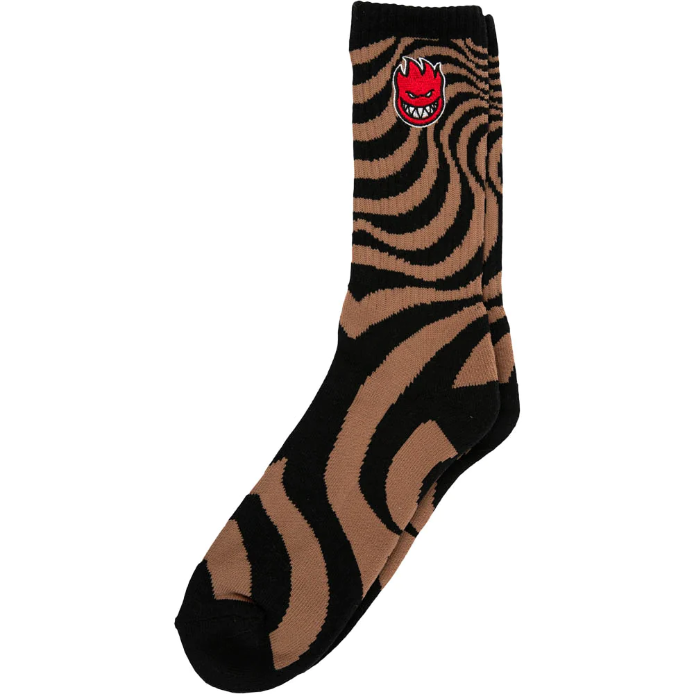 Spitfire Bighead Fill Socks / Brown / Black