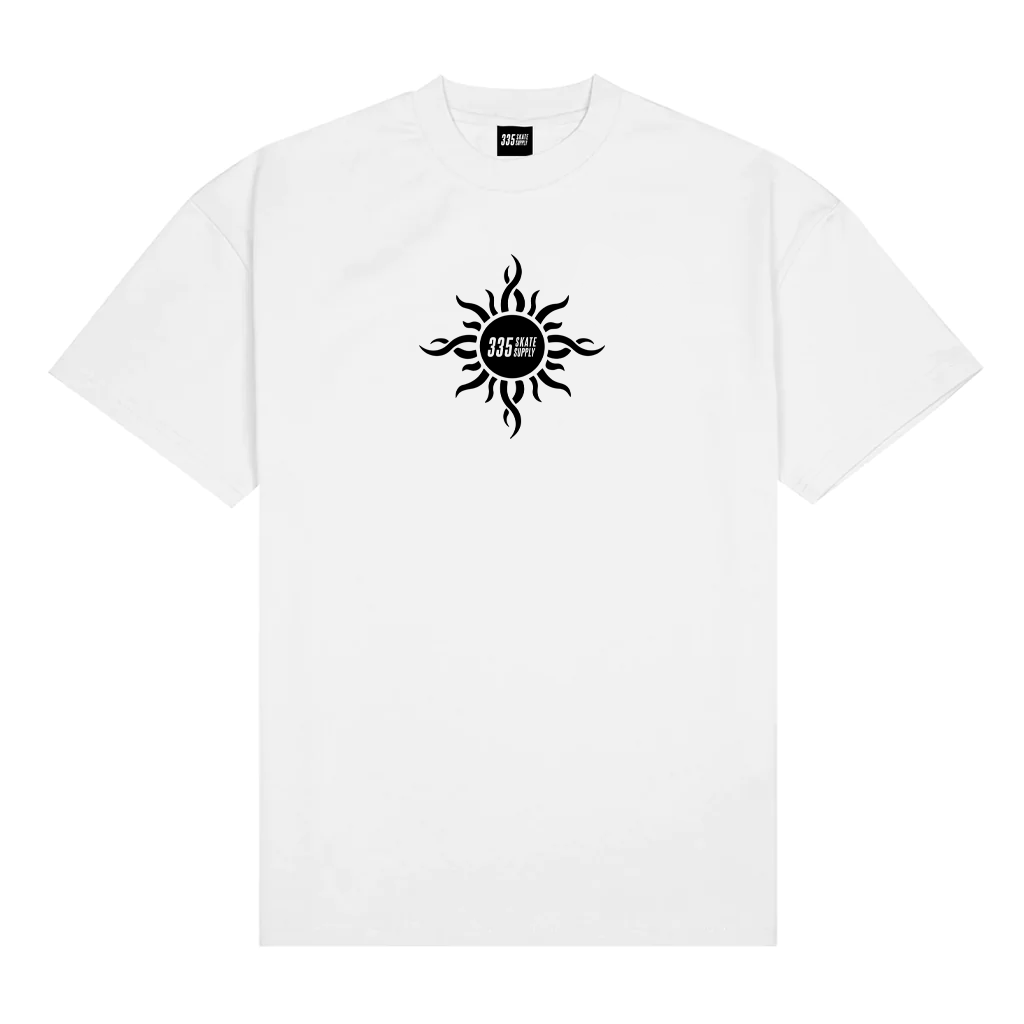 335 Sun Logo Tee / White