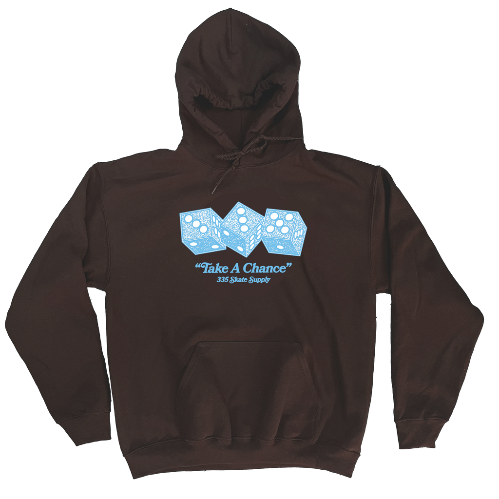 335 Take A Chance Hoodie / Brown / Light Blue