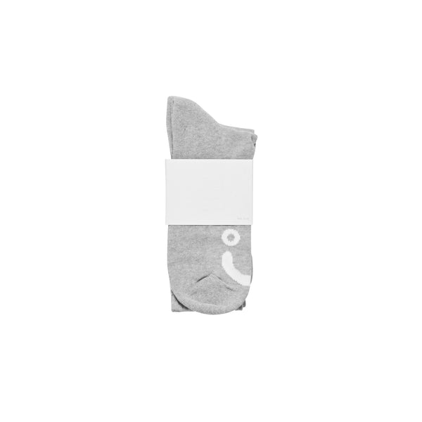 Polar Happy Sad Socks / Heather Grey