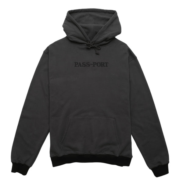Pass Port Organic Tonal Hoodie / Tar