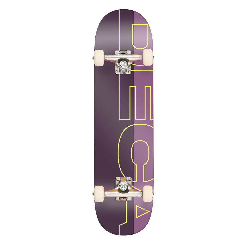 DECA Wordmark Plum Complete Skateboard / 8.5''