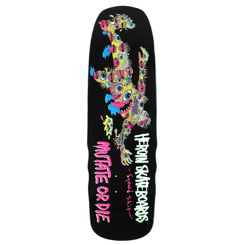Heroin Good Shit Mutated Skateboard Deck / Black / 9.75''