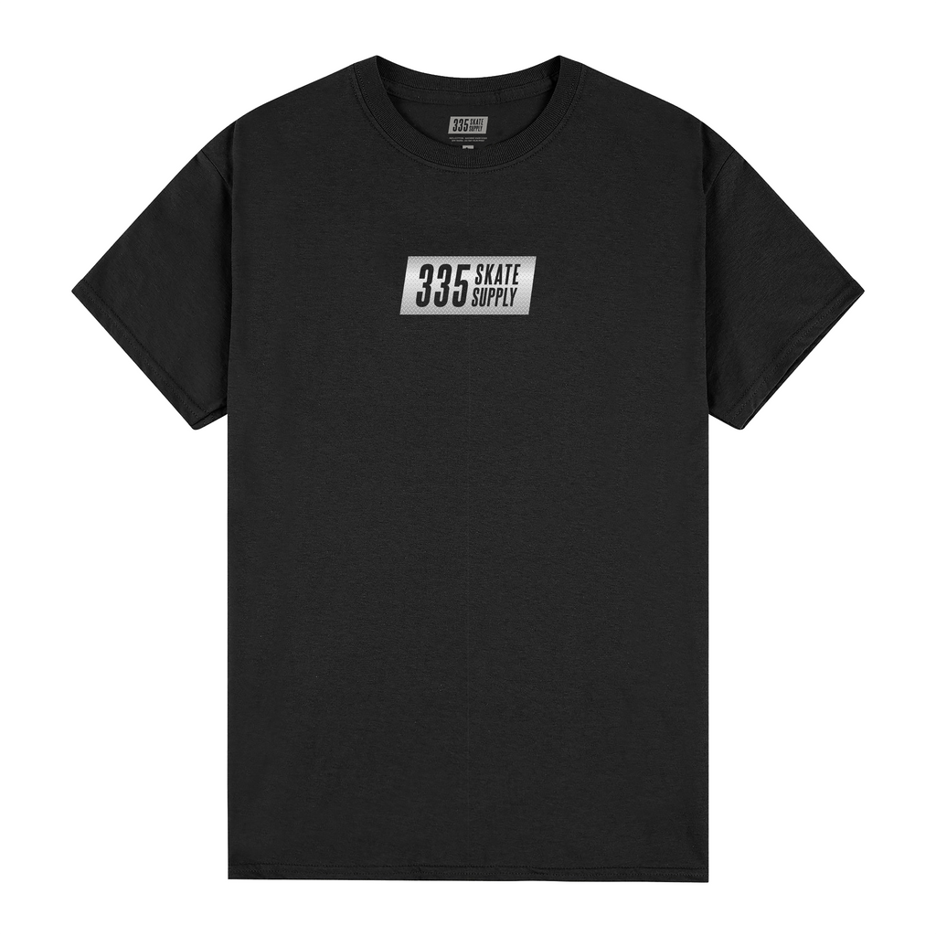 335 Box Logo Checker Plate Tee / Black