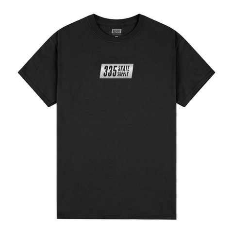 335 Box Logo Checker Plate Tee / Black