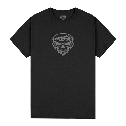 335 Skull Logo Tee / Black / Grey