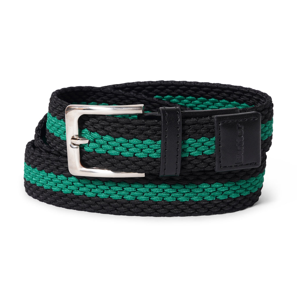 Butter Braided Belt / Black / Green