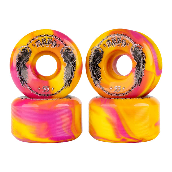 Orbs Wheels Specters | Yellow / Pink Swirl | 53mm