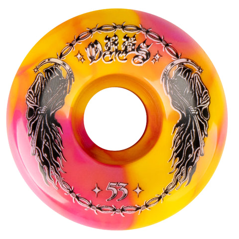 Orbs Wheels Specters | Yellow / Pink Swirl | 53mm