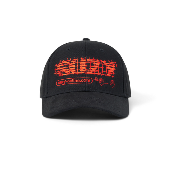 Suzy Grid Hat / Black