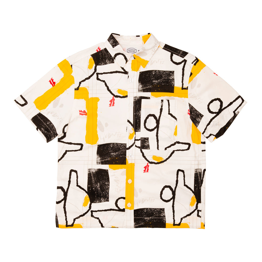 Hoddle Faire Shirt | Black / Yellow / White