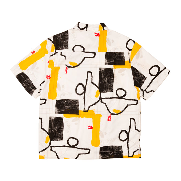 Hoddle Faire Shirt | Black / Yellow / White