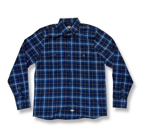 Dickies Houston Plaid Flannelette Shirt / Navy