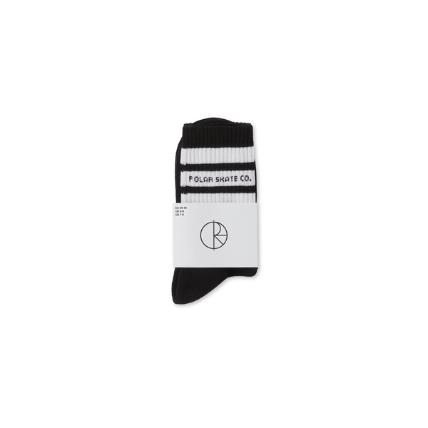 Polar Fat Stripe Socks / Black