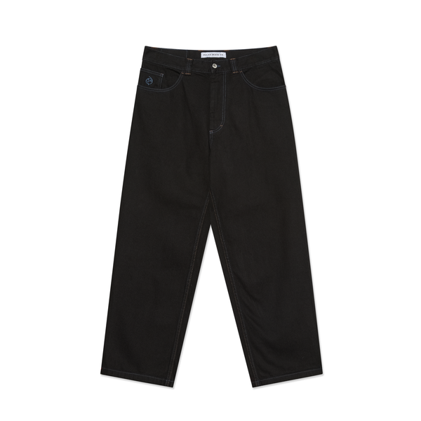 Polar Big Boy Contrast Jeans / Black / Blue Stitch