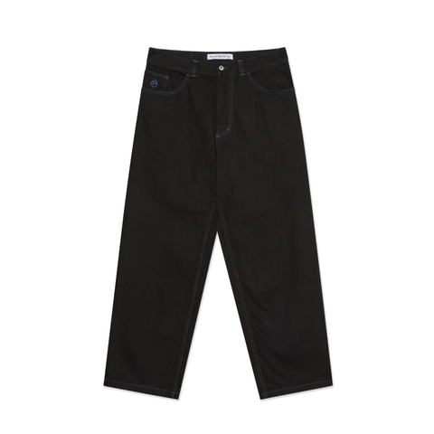 Polar Big Boy Contrast Jeans / Black / Blue Stitch
