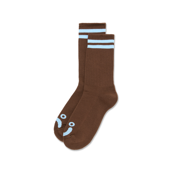 Polar Happy Sad Socks / Brown / Blue