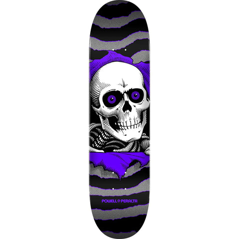 Powell Ripper One Off Deck / Silver / Purple / 7.5'' (Youth Mini)