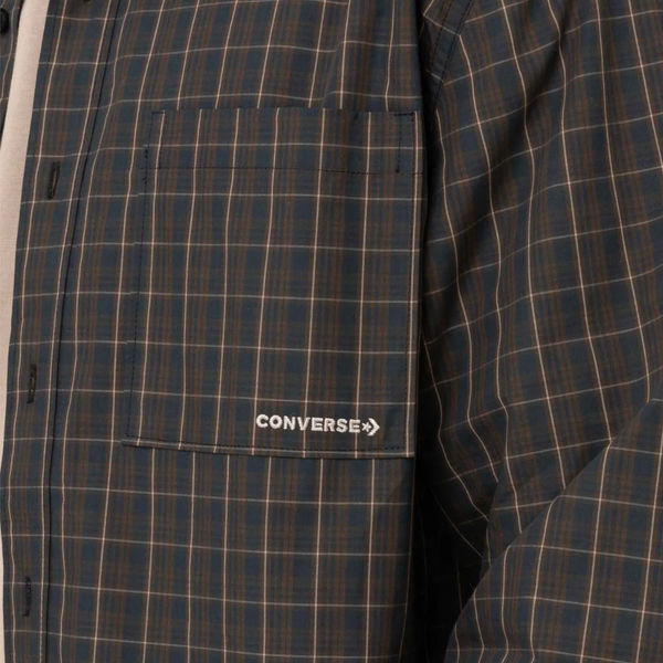 Converse Basic Plaid L/S Shirt | Black