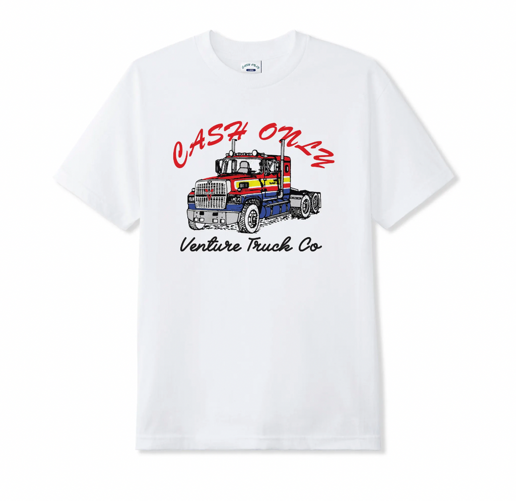 Cash Only x Venture Truck Tee / White