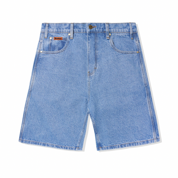 Butter Relaxed Denim Shorts / Washed Indigo