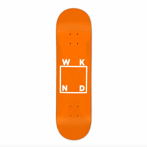 WKND White Logo Deck / Orange / 8.6''