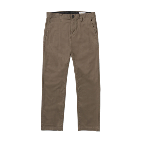 Volcom Frickin Skate Chino Pant / Brown (YOUTH)