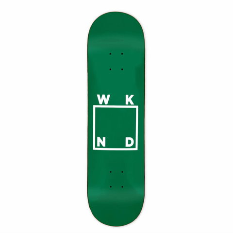WKND White Logo Deck / Green / 8.5'' (TH)