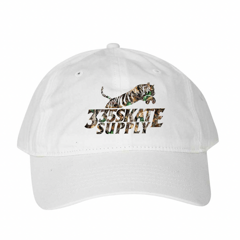 335 Big Cat Logo Hat / White / Camo