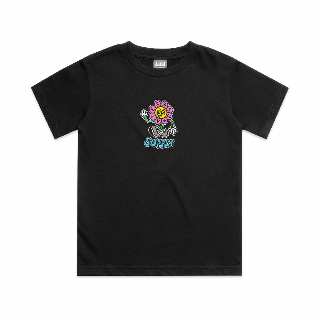 335 Floral Cruzin' Tee / Black (Youth)