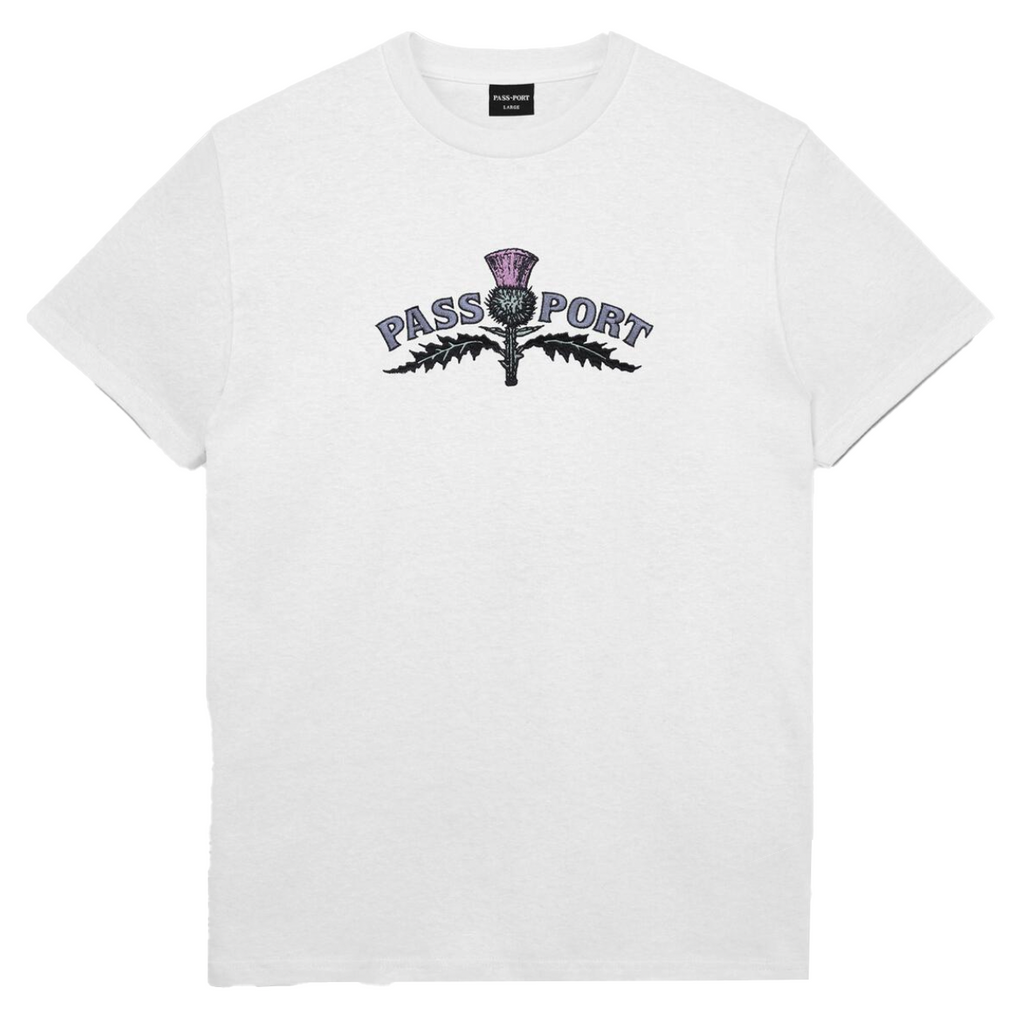Passport Thistle Tee / White