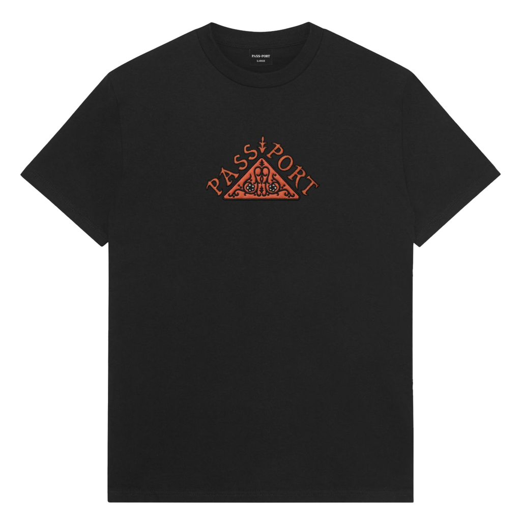 Passport Manuscript Tee / Black