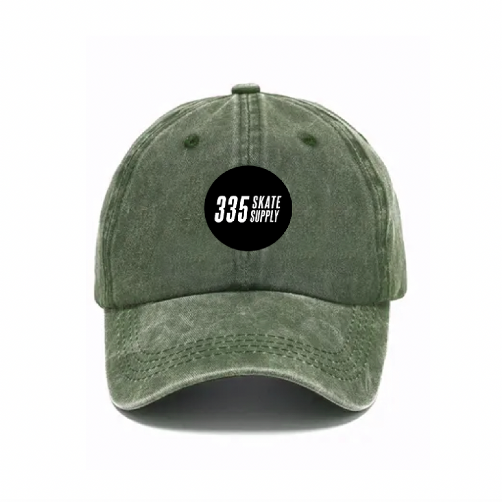 335 Circle Logo Hat / Washed Green