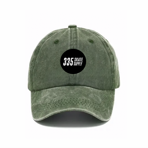 335 Circle Logo Hat / Washed Green