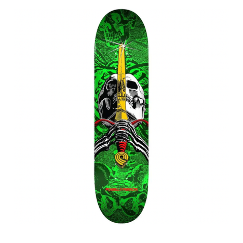 Powell Peralta Skull And Sword Deck / Green / 8.0''