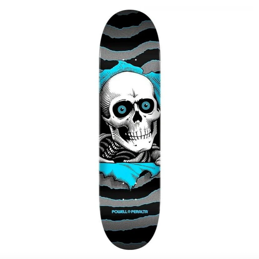 Powell Ripper One Off Deck / Silver / Blue / 7.75''