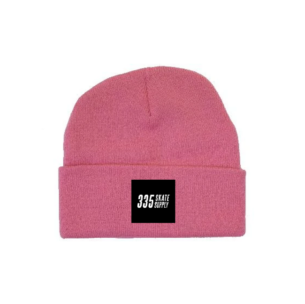 335 Box Logo Beanie / Pink