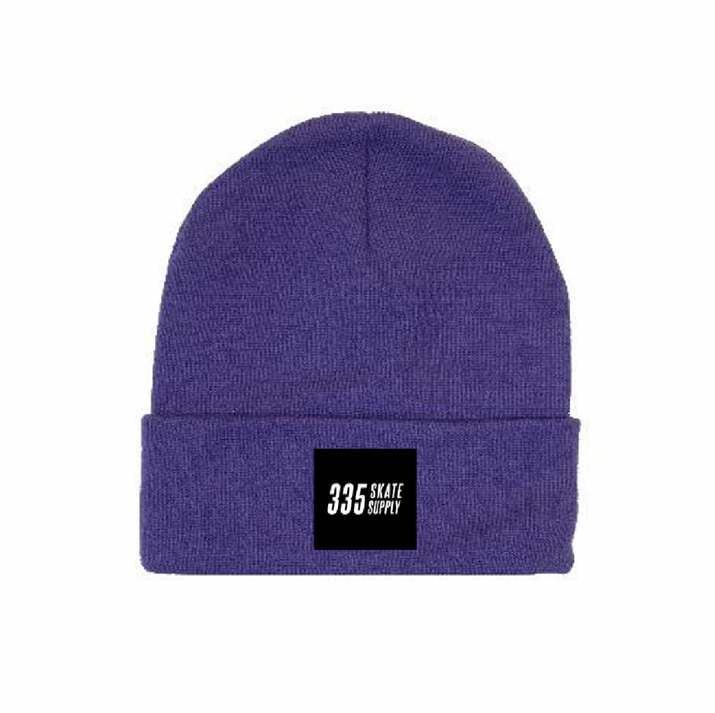 335 Box Logo Beanie / Purple