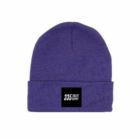 335 Box Logo Beanie / Purple